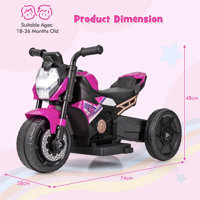 6V Children's Motorcycle - Convertible 2-Wheel or 3-Wheel Options, Detachable Training Wheels - Ideal Ride-On Toy for Beginning Riders