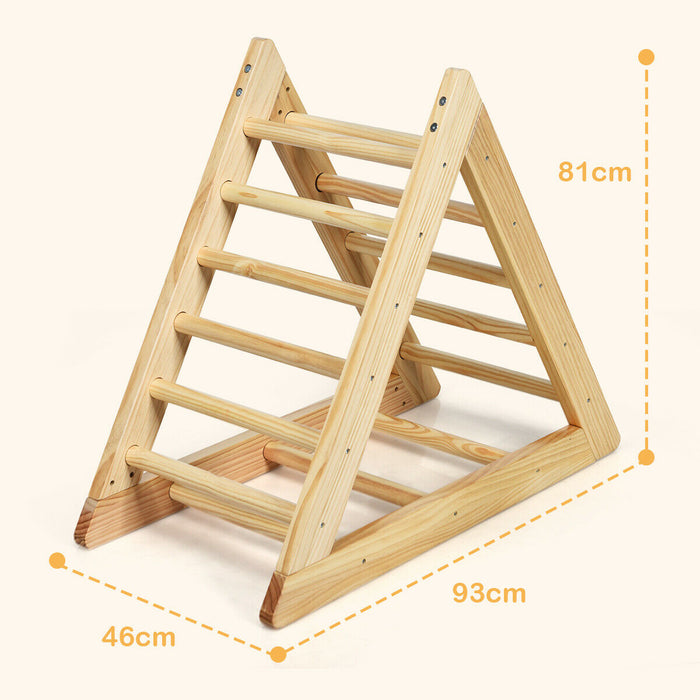 Wooden Climbing Ladder for Kids - 3-Level Adjustable Difficulty, Indoor Activity Toy - Great for Developing Physical Strength and Balance
