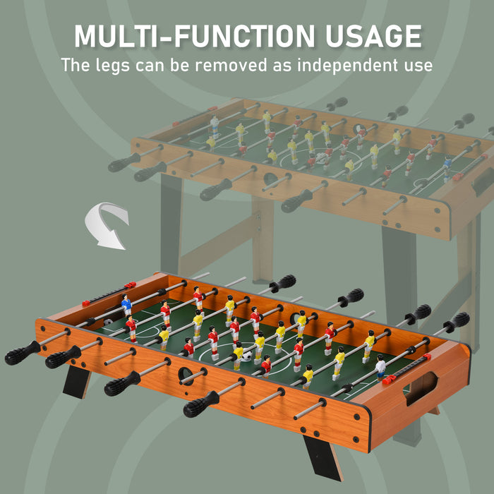 Soozier Foosball Table - Heavy Duty, 8 Rods, 84.5cm, Includes 2 Balls - Perfect for Arcades, Pubs, and Game Rooms