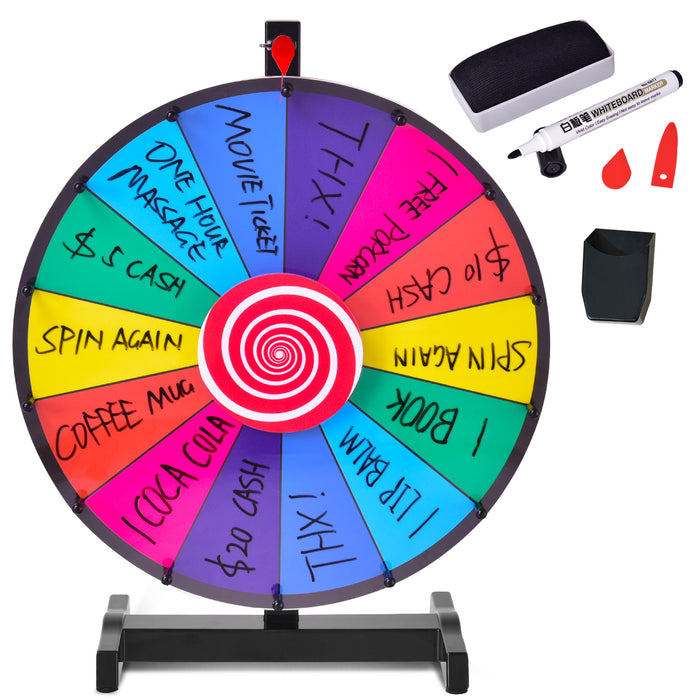60 cm Spinning Prize Wheel - Tabletop Game, Raffle Spinner, Event Accessory - Perfect for Parties, Carnivals and Fundraisers