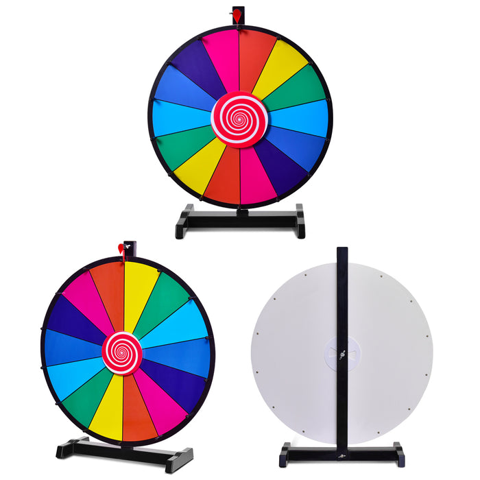 60 cm Spinning Prize Wheel - Tabletop Game, Raffle Spinner, Event Accessory - Perfect for Parties, Carnivals and Fundraisers