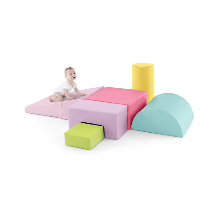 Foam Climbing Blocks - PU Cover for Toddler Play, Activity & Learning - Perfect for Tiny Explorers Aged 1-3
