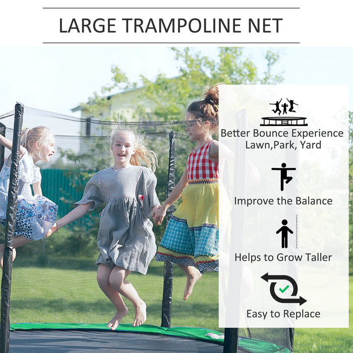 10ft Trampoline Replacement Safety Net with Enclosure - Durable Mesh Netting, Easy Installation - Enhanced Safety for Outdoor Trampolines