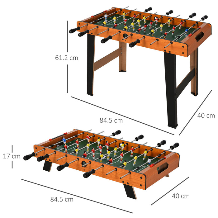 Soozier Foosball Table - Heavy Duty, 8 Rods, 84.5cm, Includes 2 Balls - Perfect for Arcades, Pubs, and Game Rooms