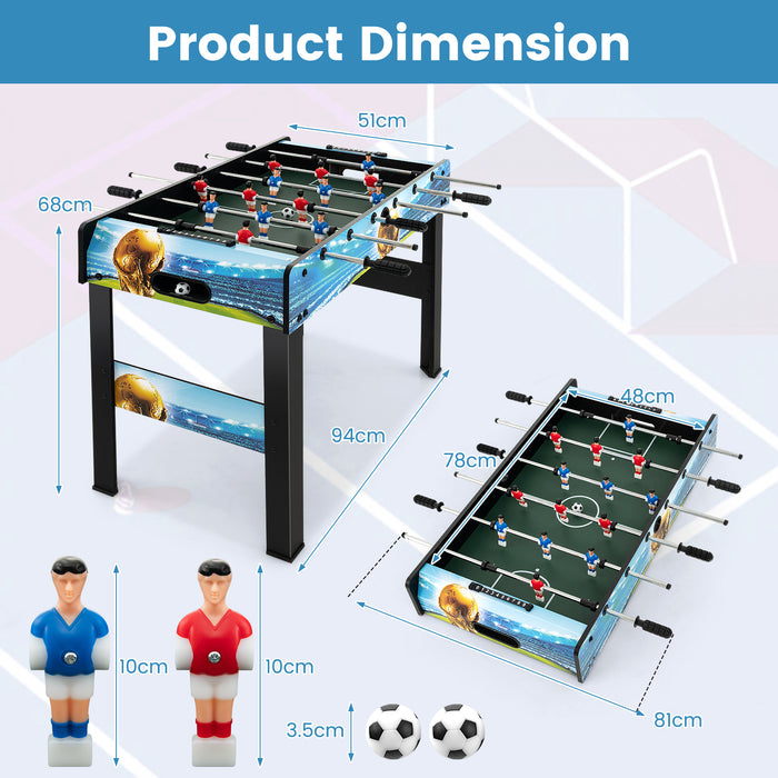Soccer Games Table - Freestanding with Removable Legs, Ideal for Home, Game Room, Bar - Perfect Interactive Game Solution for Sports Lovers