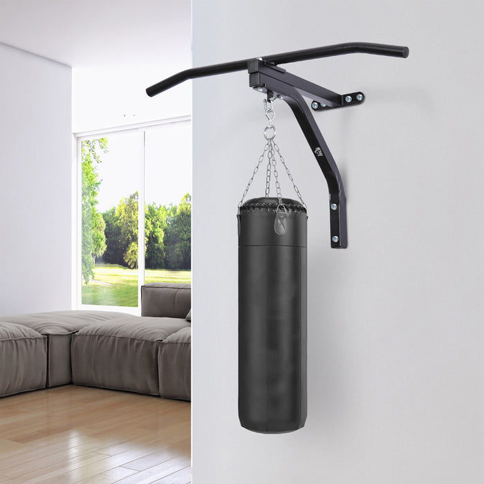 Heavy-Duty Punching Bag Hanger - Wall Mount Bracket for Boxing, MMA Training, Home Fitness Workout, with Pull Up Bar - Ideal for Athletes and Fitness Enthusiasts