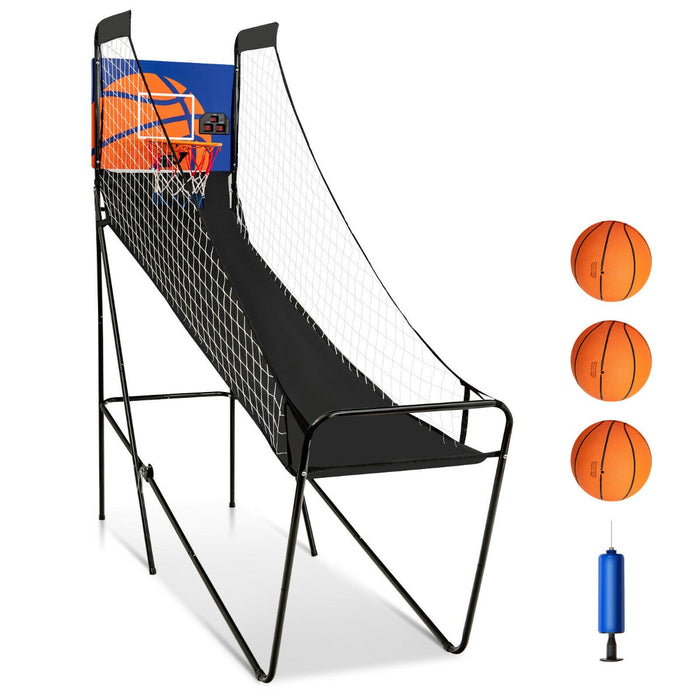 Arcade 1Up - Folding Basketball Game with Electronic Scorer and Buzzer - Perfect for Indoor Fun and Sports Enthusiasts