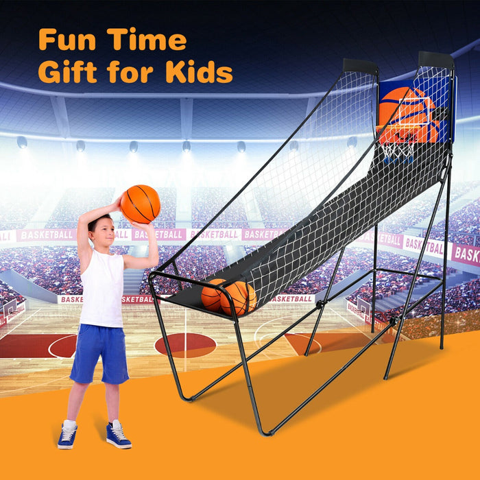 Arcade 1Up - Folding Basketball Game with Electronic Scorer and Buzzer - Perfect for Indoor Fun and Sports Enthusiasts
