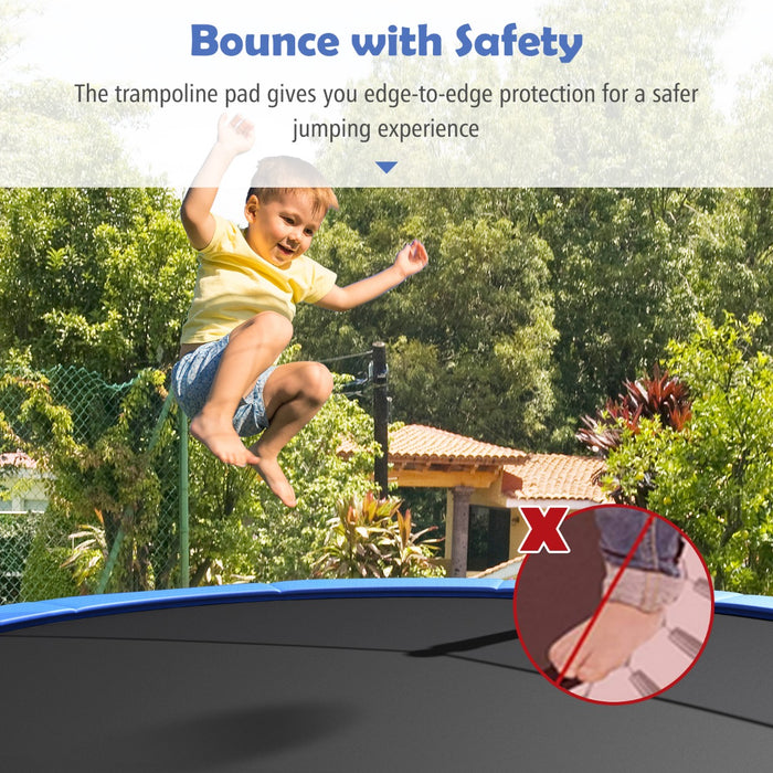 Trampoline Safety Solutions - 12 Feet Replacement Safety Pad in Vibrant Blue - Ideal for Preventing Injuries and Increasing Safety Levels