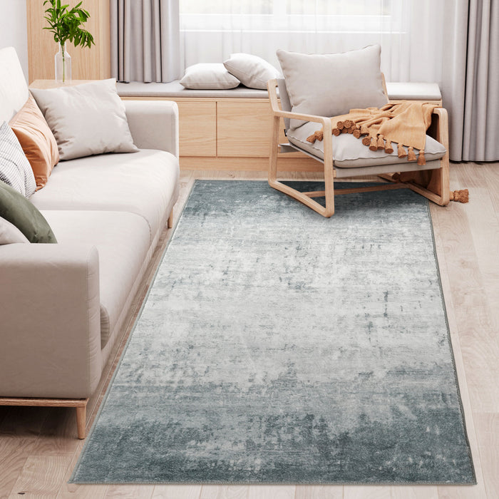 Modern Ink Render Grey Rug - Contemporary Area Rug for Home Decor - Ideal for Living Room, Bedroom, Dining Space, 150 x 80cm