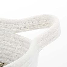 Large Cotton Rope Storage Basket — Foldable Laundry & Blanket Bin (55×38×30 cm)