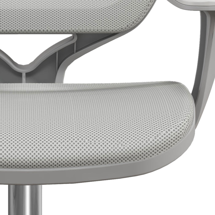 Vinsetto Office Chair, Breathable Mesh Swivel Desk Chair with Adjustable Height and  360° Swivel Security Wheels for Home Office, Study, Grey