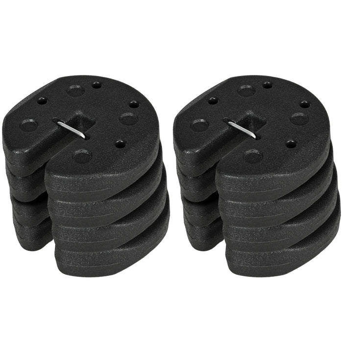 Outsunny 48KG Gazebo Weights Set of 16, Weights for Gazebo Legs with Reinforce Pins and Carry Belt, for Canopies Marquees Tents