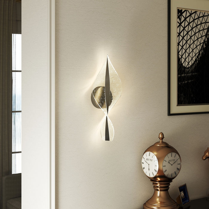 HOMCOM Led Wall Lamp 2 Pack, 13W Modern Indoor Spiral Wall Light, Colour Temperature Adjustable 3000K/4000K/6500K, for Bedroom, Living Room, Hallway, Stairs, Black