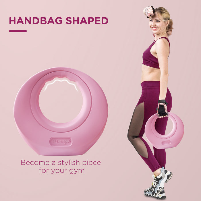 SPORTNOW 12kg Kettlebell, Soft Kettle Bell with Wide Handle for Home Gym Weight Lifting and Strength Training, Pink