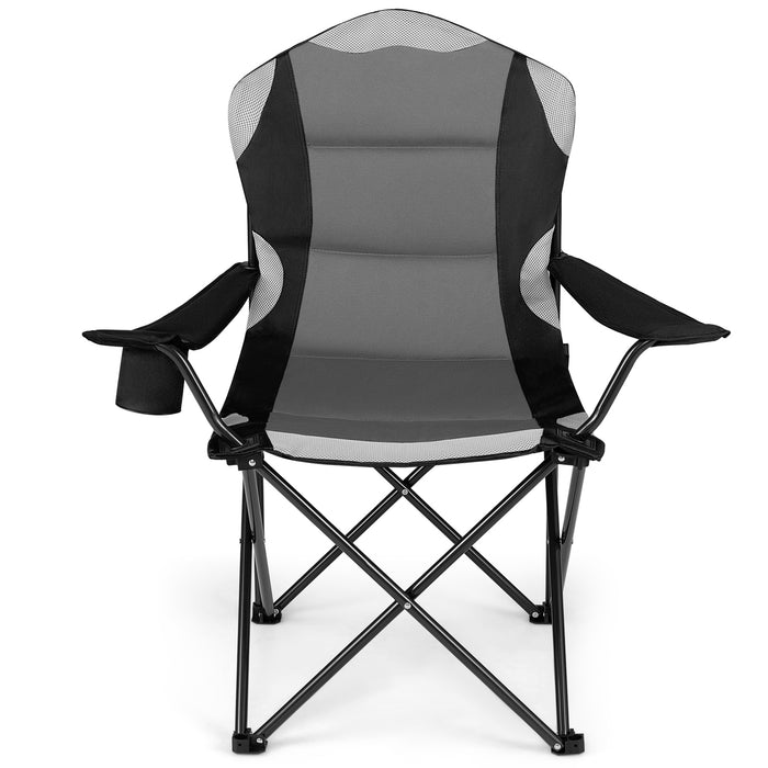 1 Pieces Folding Camping Chairs for Adults with Cup Holders-