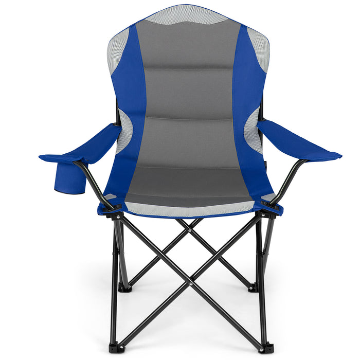 1 Pieces Folding Camping Chairs for Adults with Cup Holders-