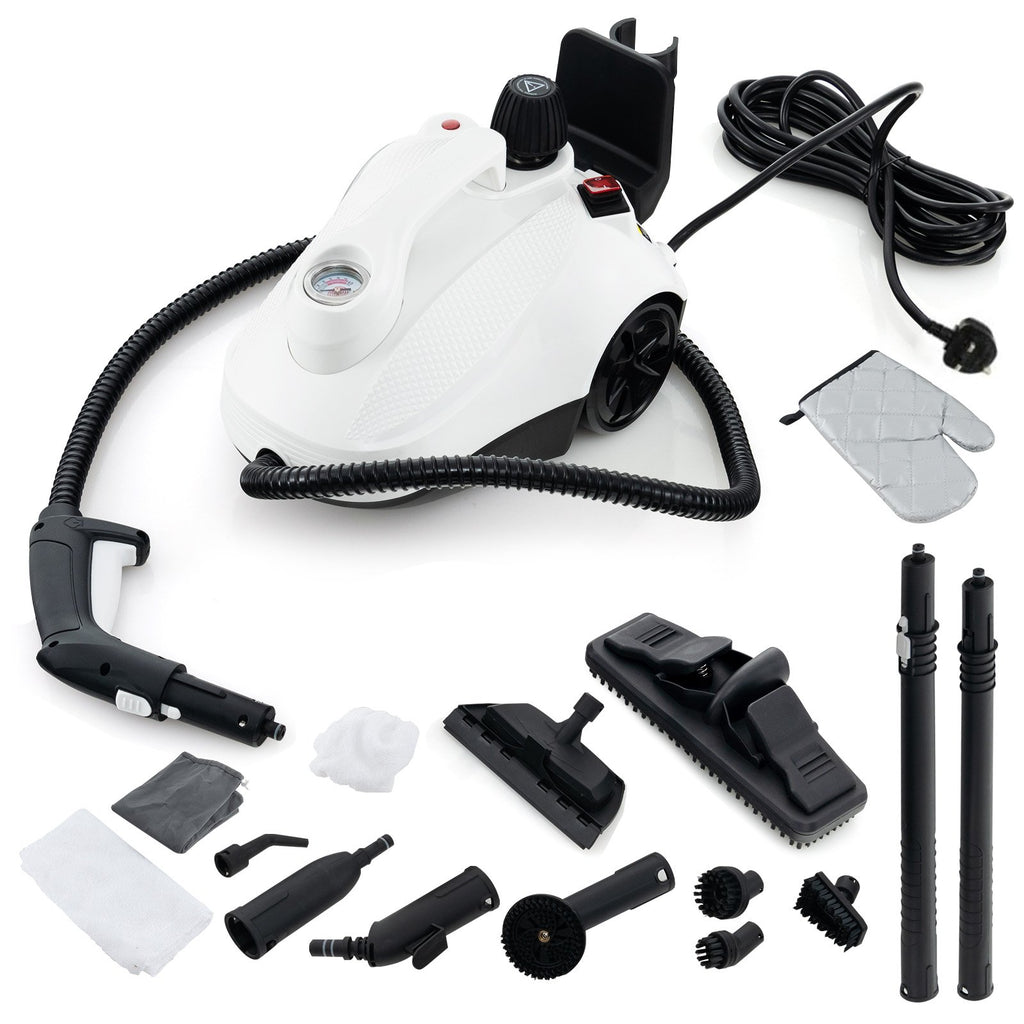 1.8L Steam Cleaner 2000W with 15 Piece Accessory Set-