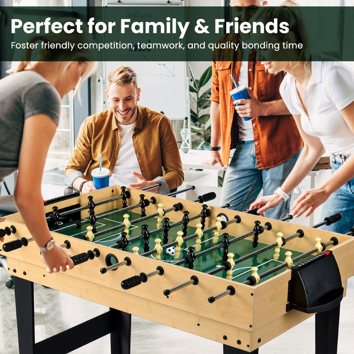 10-in-1 Combo Game Table Set with Foosball and Air Hockey-