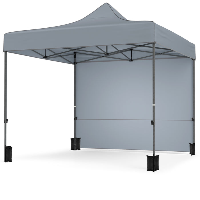 10 x 10 Feet Pop up Canopy Tent with 4 Removable Sidewalls-