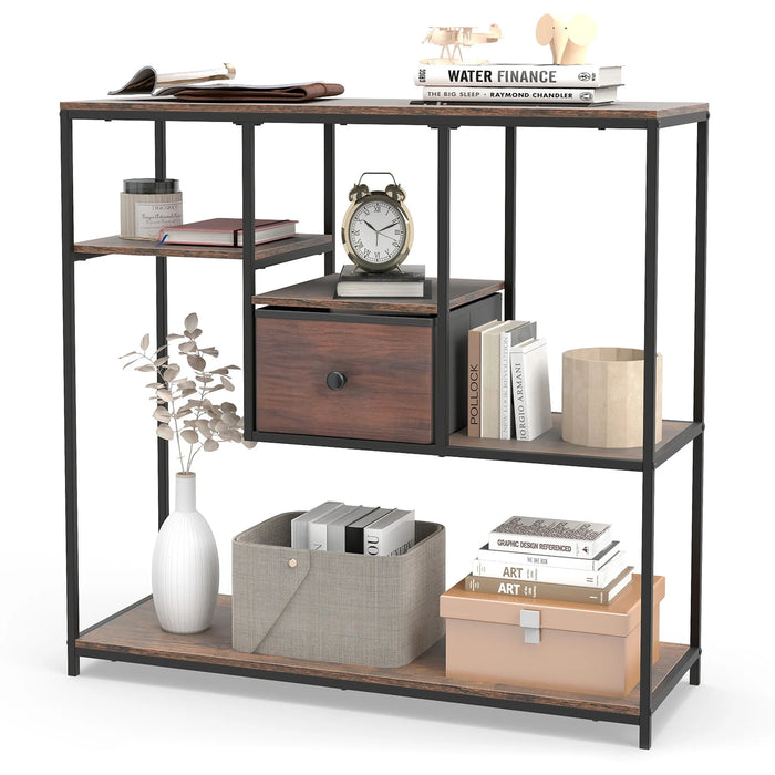 100CM Console Table with Storage Behind Sofa Couch Table with Drawer-