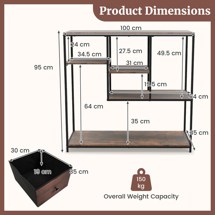 100CM Console Table with Storage Behind Sofa Couch Table with Drawer-