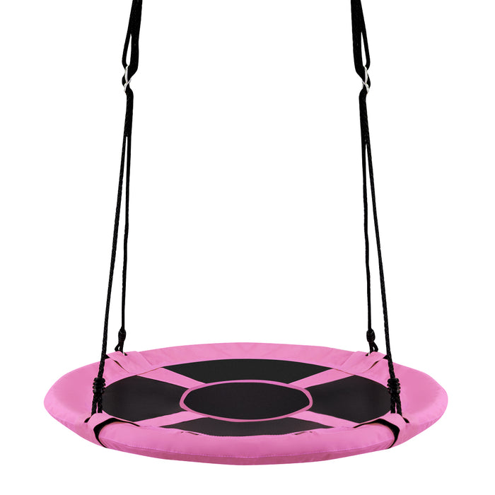 100cm Children Flying Saucer Tree Swing with Adjustable Rope-