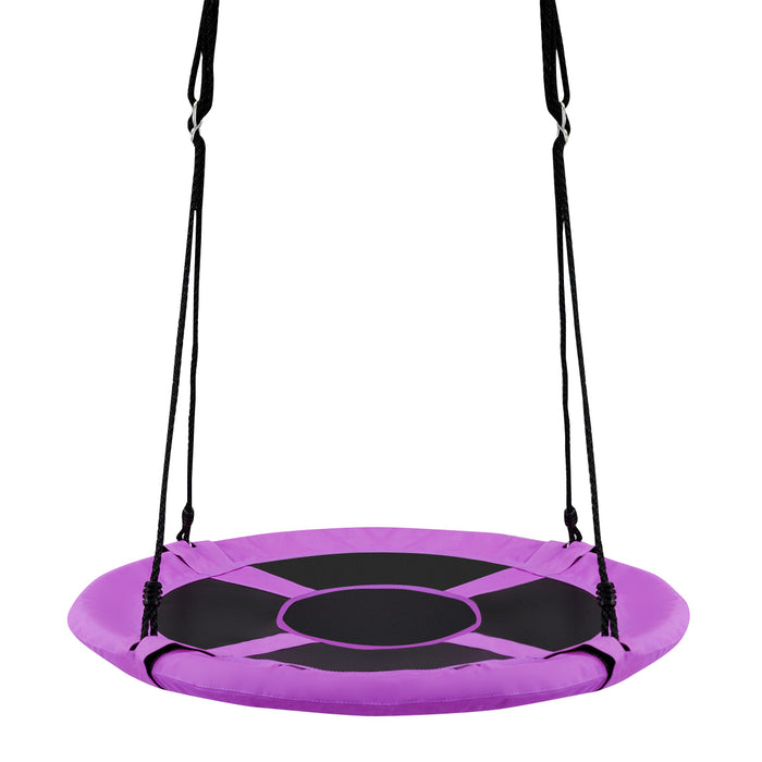 100cm Children Flying Saucer Tree Swing with Adjustable Rope-