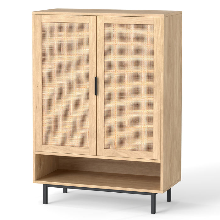 108CM Tall Shoe Cabinet 6-Tier with 2 Doors and Adjustable Shelves-White