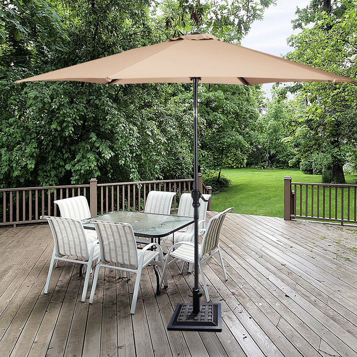 Parasol Accessories - 12KG Garden Square Base for Umbrellas - Suitable for Outdoor Patio Use