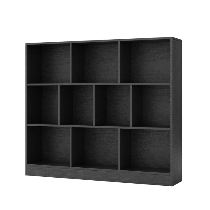10-Cube Bookshelf Freestanding Storage Organizer with 2 Anti-Tipping Kits-