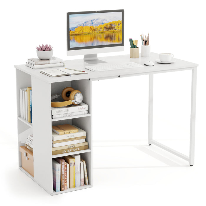 115 CM Computer Desk with 5 Storage Compartments-