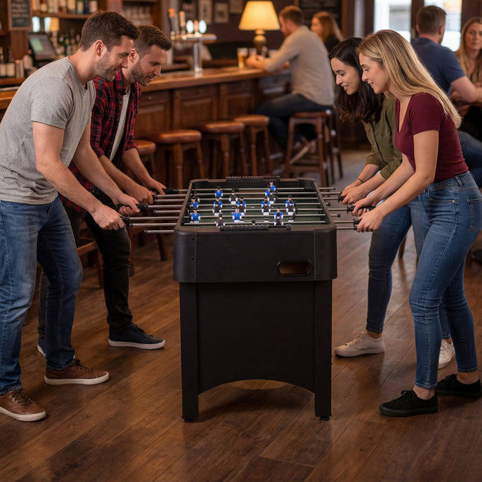 119 CM Competition Full Size Soccer Game Table with 22 Players-