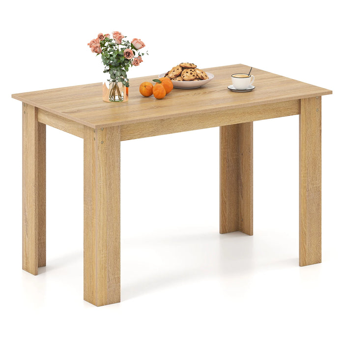 120 CM Dining Table for 4-6 People Wooden Rectangular Table Long Dinner Table-