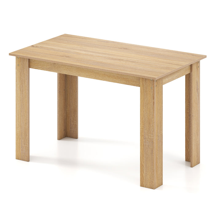 120 CM Dining Table for 4-6 People Wooden Rectangular Table Long Dinner Table-