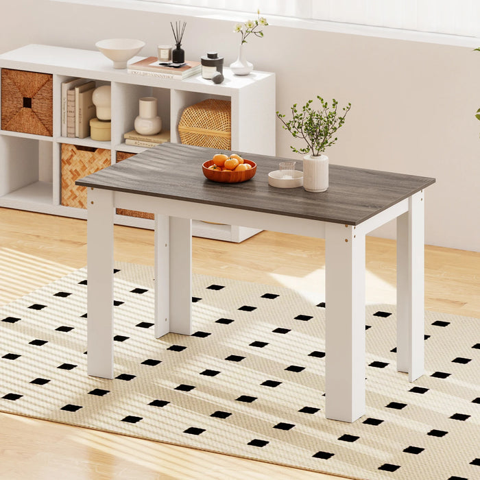 120 CM Dining Table for 4-6 People Wooden Rectangular Table Long Dinner Table-