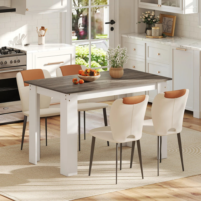 120 CM Dining Table for 4-6 People Wooden Rectangular Table Long Dinner Table-