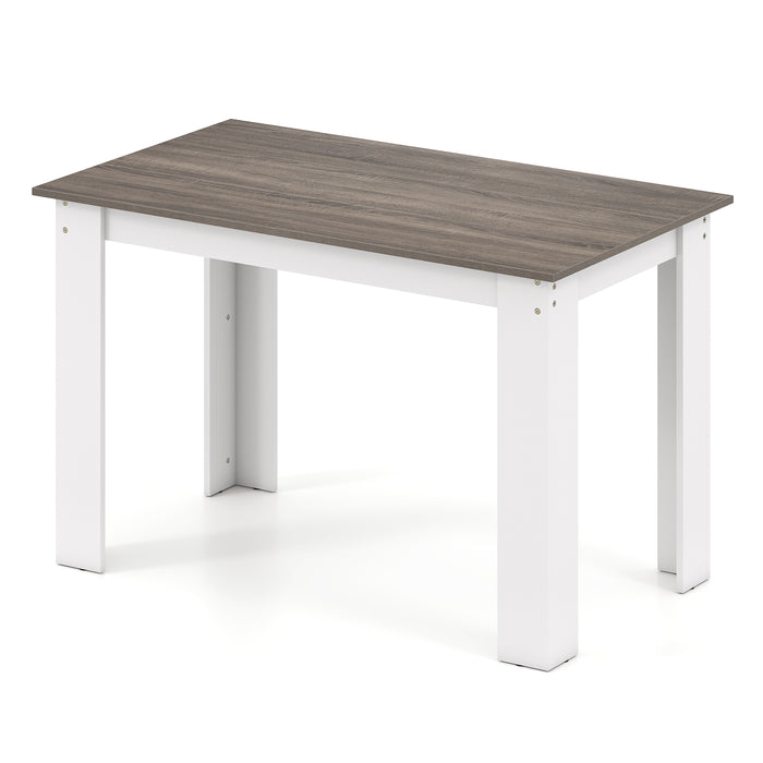 120 CM Dining Table for 4-6 People Wooden Rectangular Table Long Dinner Table-