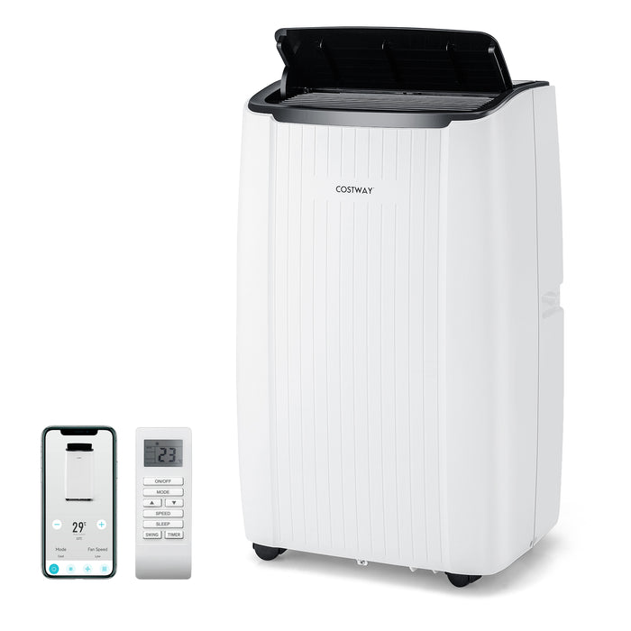 12000 BTU 4-in-1 Model - Portable Air Conditioner With Heater, Fan, And Dehumidifier - Ideal For Climate Control In Any Season