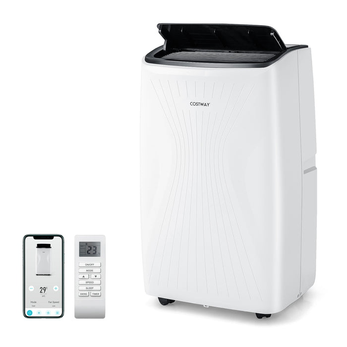 Portable 12000 BTU Air Conditioner - With Heat Function and Smart WiFi Connectivity - Ideal for Climate Control in Any Room