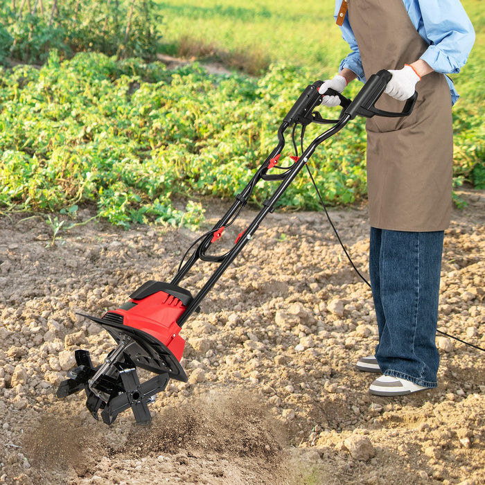 1200W Powerful Foldable Garden Rototiller for Lawn Soil Digging-