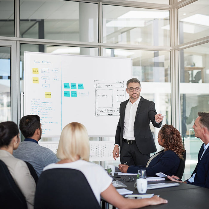 120 x 90 CM Double-Sided Dry Erase Mobile Board with Stand-