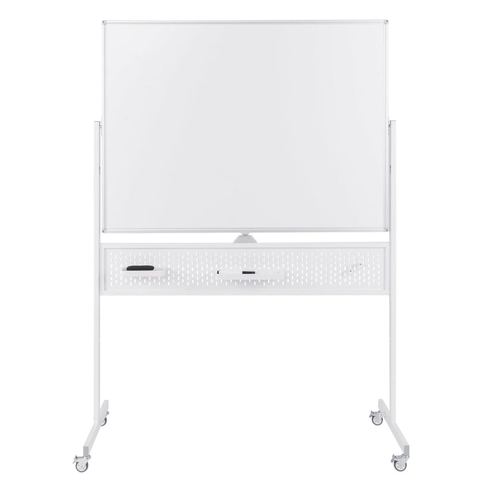 120 x 90 CM Double-Sided Dry Erase Mobile Board with Stand-