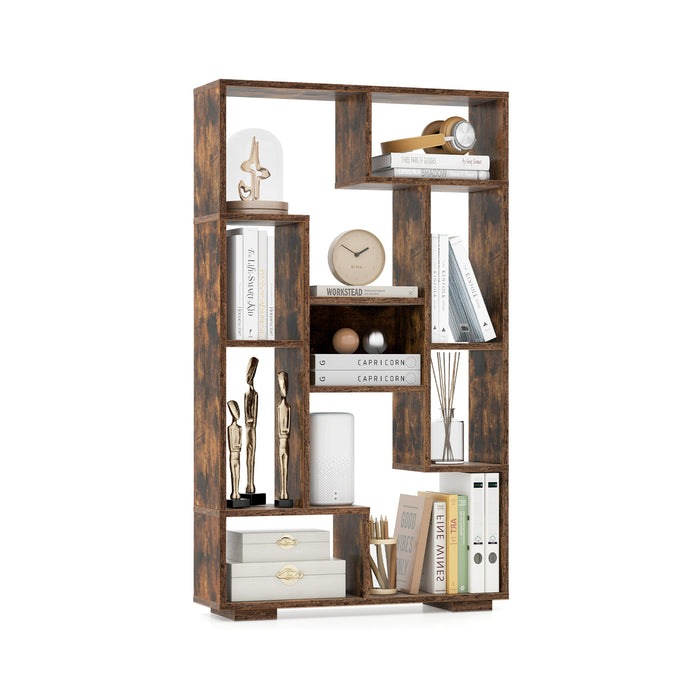 Tall 120cm Bookshelf - Home Office Black Bookcase with Anti-tipping Kits - Ideal for Organizing Books and Home Office Essentials