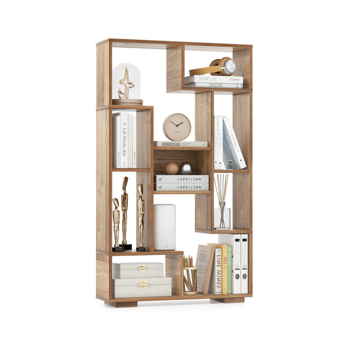 Tall 120cm Bookshelf - Home Office Black Bookcase with Anti-tipping Kits - Ideal for Organizing Books and Home Office Essentials