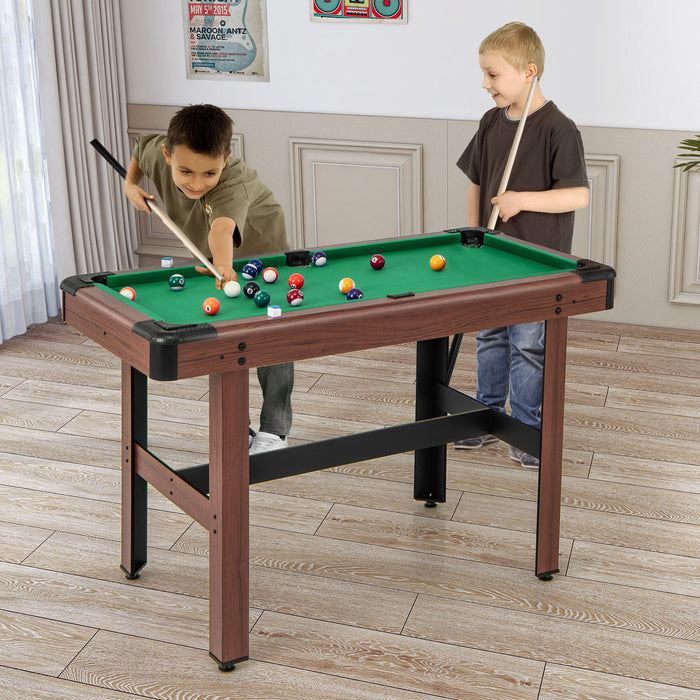 122 cm Wooden Pool Table for Kids and Adults-