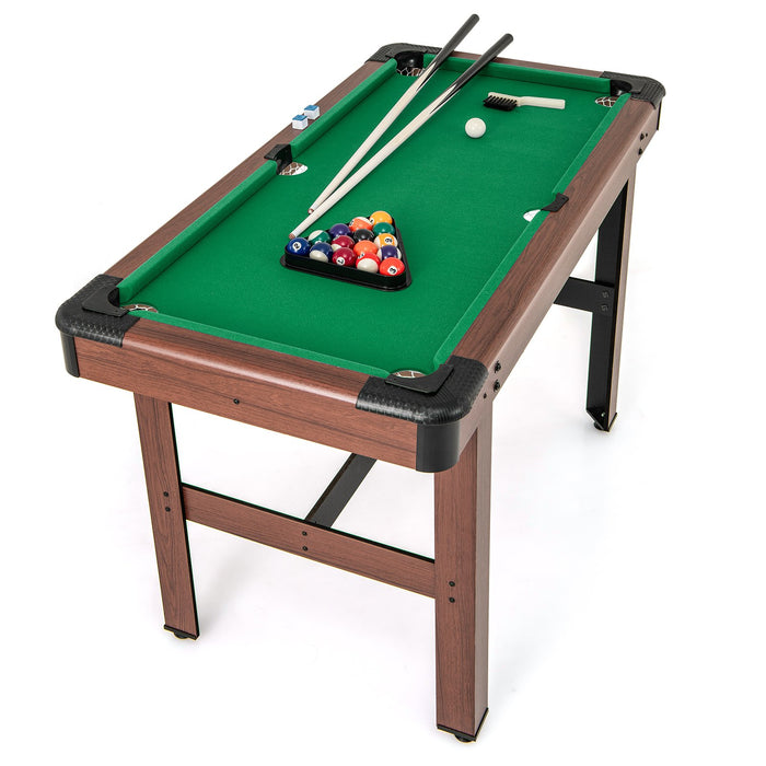 122 cm Wooden Pool Table for Kids and Adults-