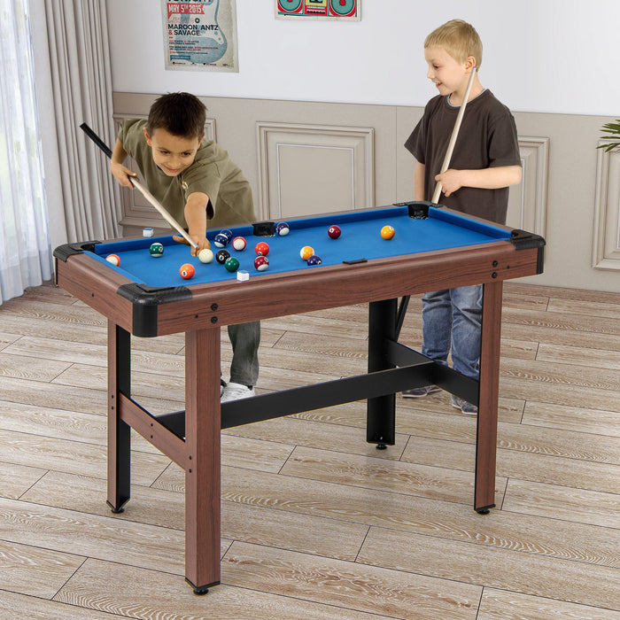 122 cm Wooden Pool Table for Kids and Adults-