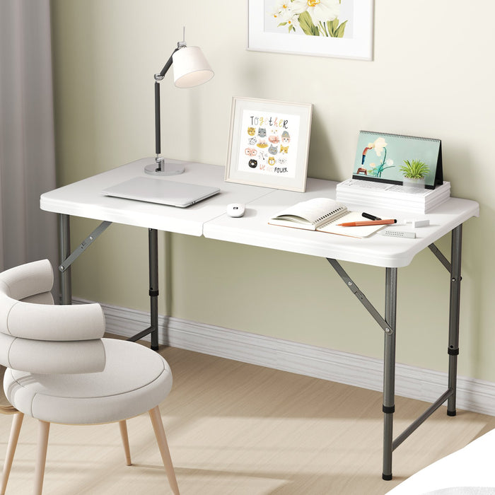 122cm Folding Camping Table with HDPE Tabletop and Safety Lock-