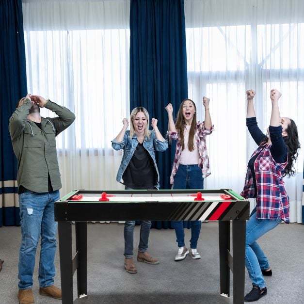 125CM 4-in-1 Multi Games Table with Accessories for Home Play Room-